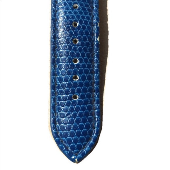Blue Vincelli Watch with Faux Snake Skin Band - Picture 6 of 7